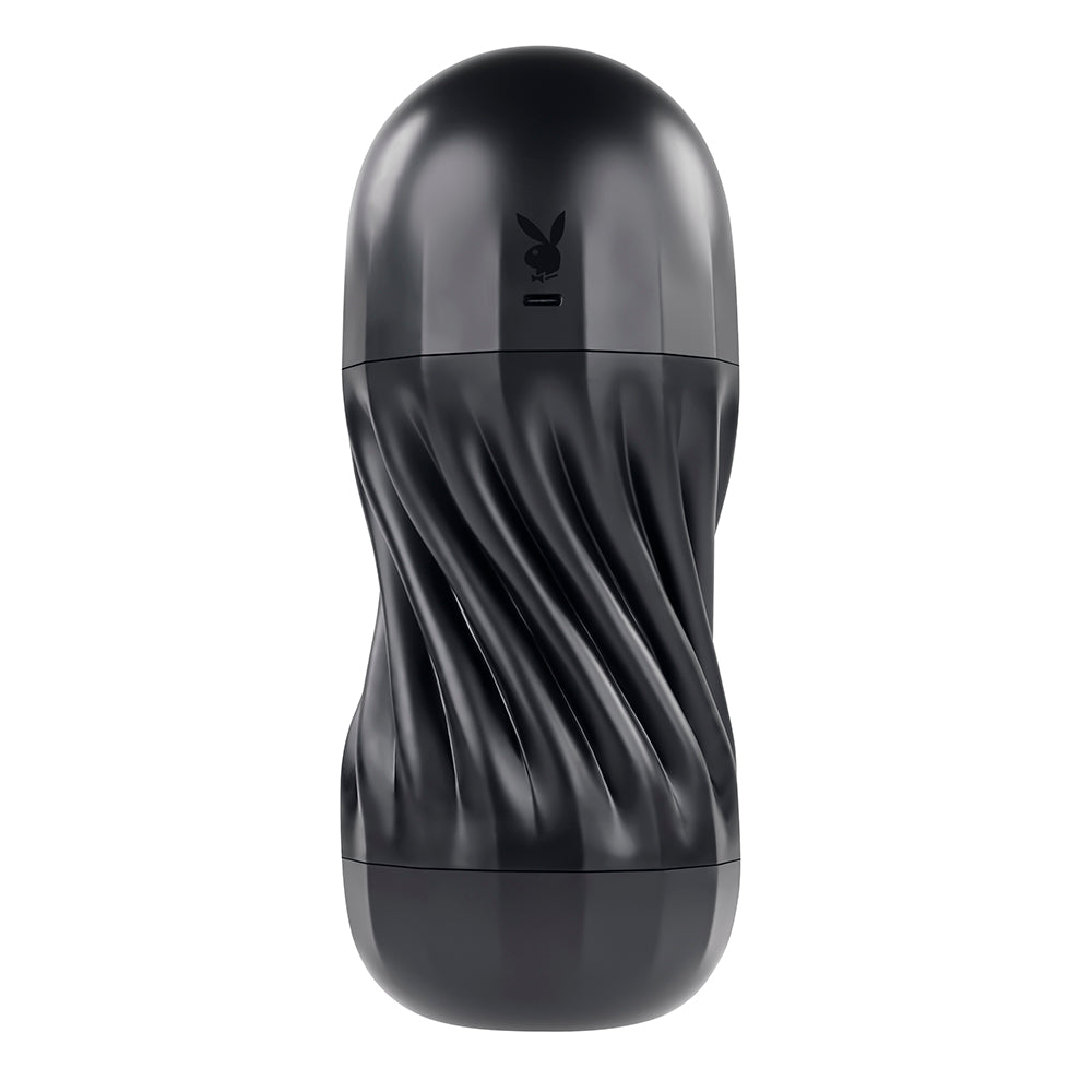 Playboy Solo Rechargeable Sucking Vibrating Masturbator - Fantasies Boutique