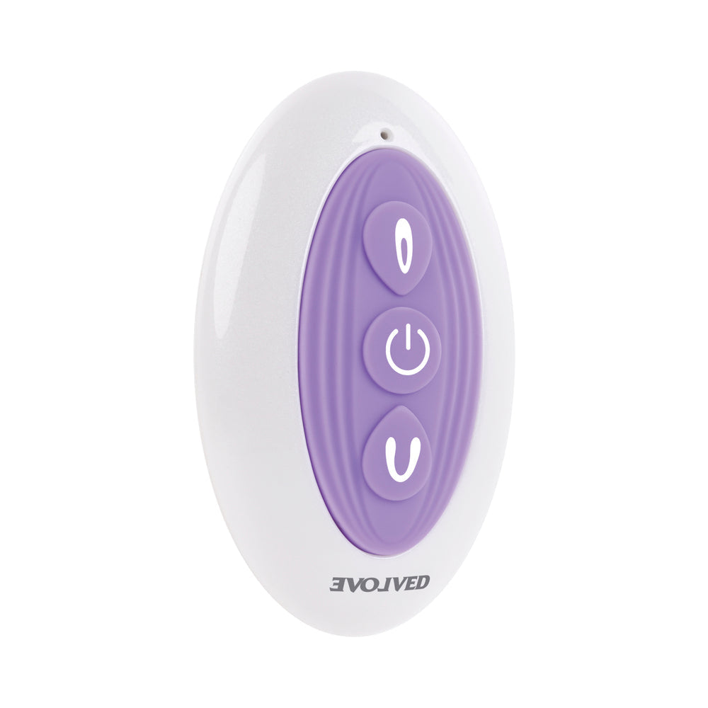 Evolved Petite Tickler Rechargeable Remote-Controlled Silicone Dual Stimulator Purple - Fantasies Boutique