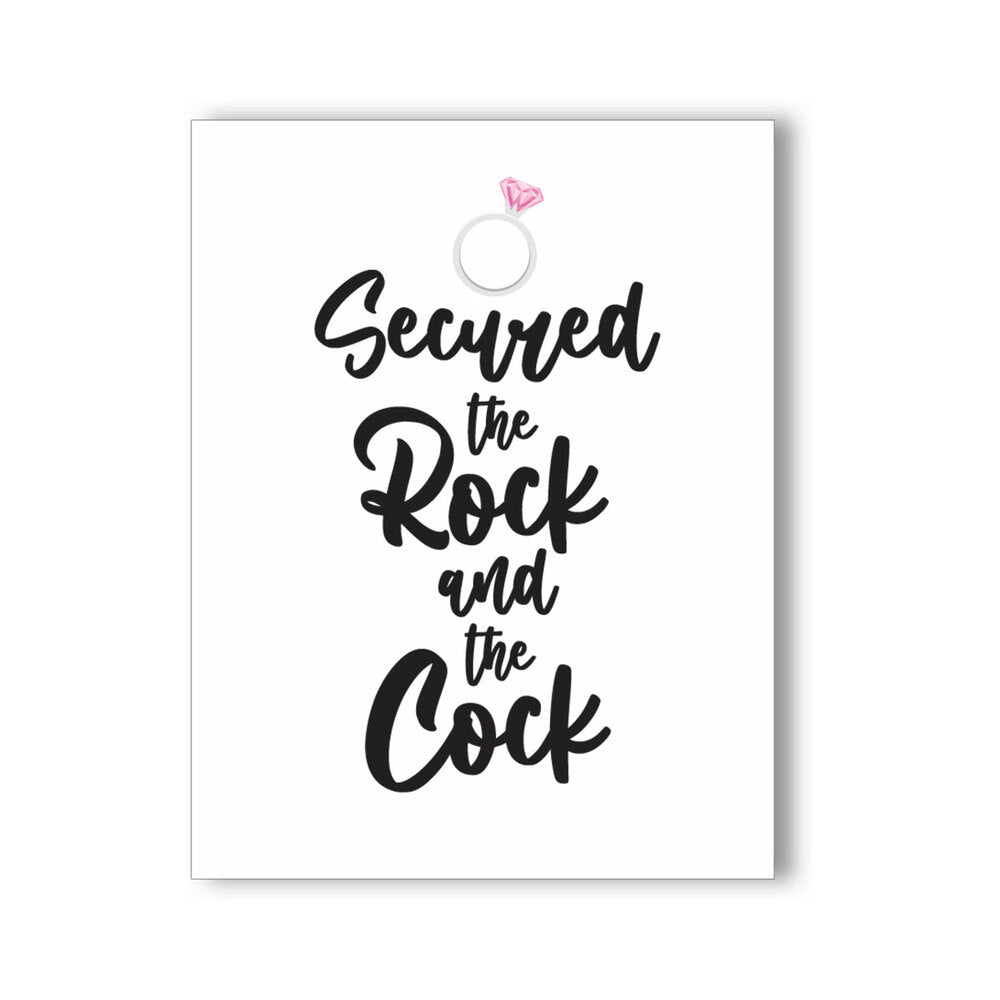 Secured the Rock and the Cock Naughty Kard - Fantasies Boutique