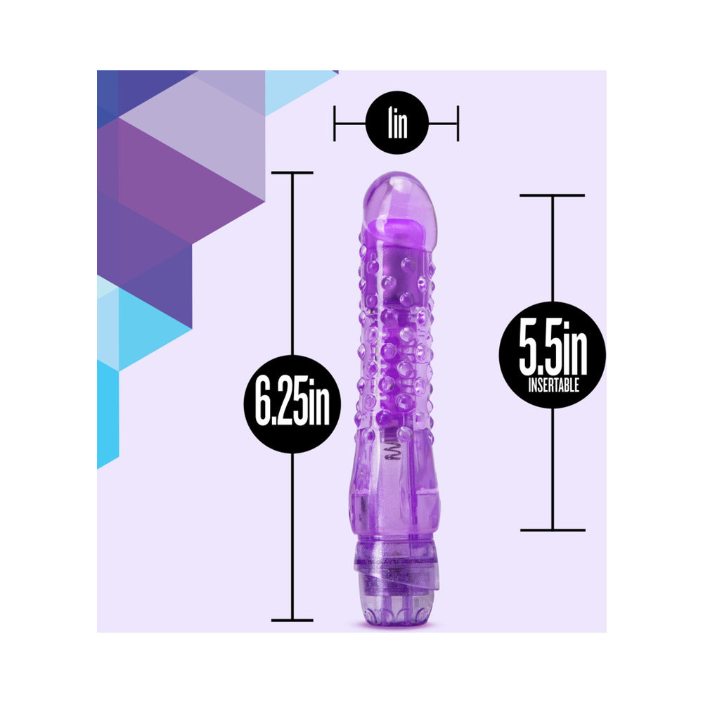Naturally Yours Bump n' Grind Textured Slimline Vibrator Purple - Fantasies Boutique