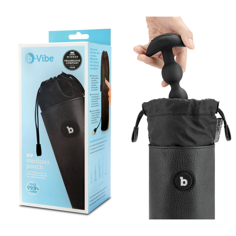b-vibe UV Sterlizer Pouch Black - Fantasies Boutique