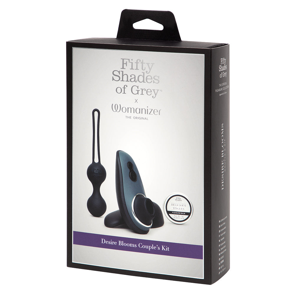 Fifty Shades of Grey Womanizer Desire Blooms Kit Black - Fantasies Boutique
