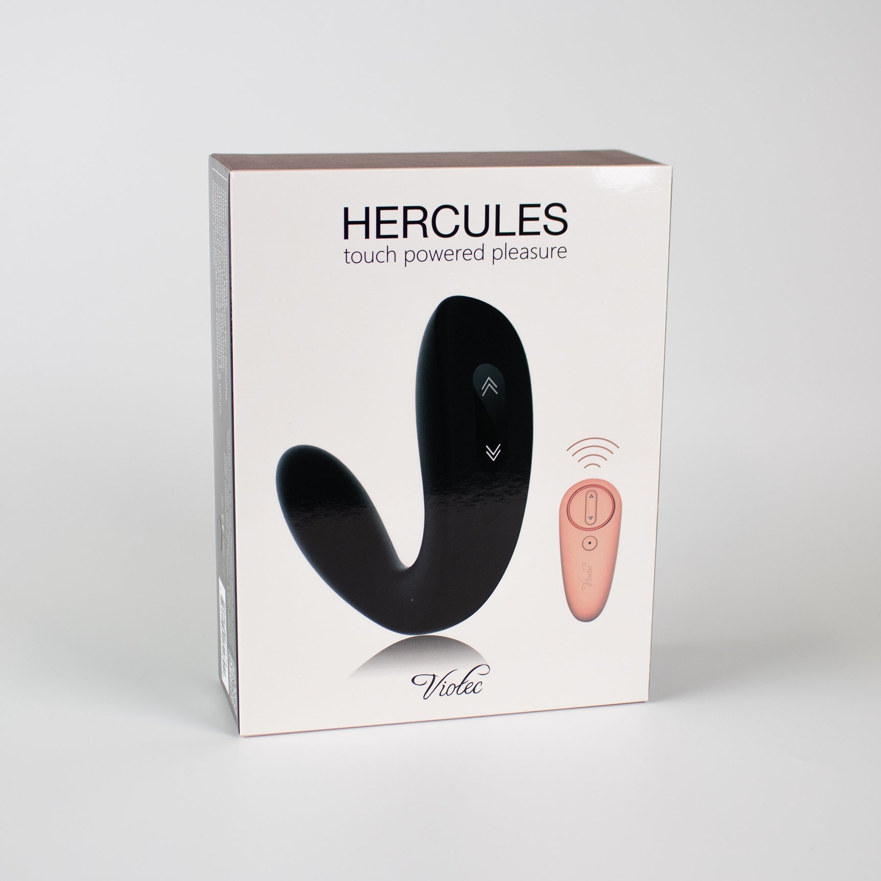 Hercules Remote C-Shape Vibrating Plug Black - Fantasies Boutique