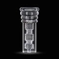 RIZE! Luz Glow in the Dark Self-Lubricating Stroker Clear - Fantasies Boutique