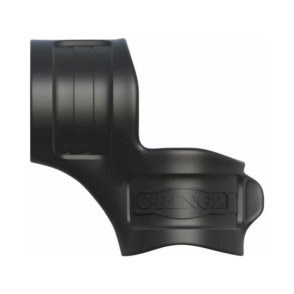 Fantasy C-Ringz Mr. Big Cock Ring & Ball Stretcher Silicone Sling Black - Fantasies Boutique