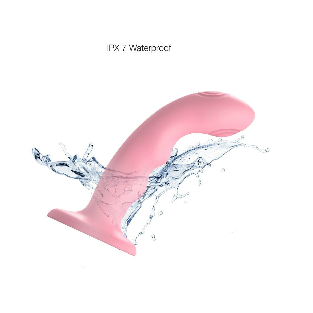Strap-On-Me Tapping Dildo Wave Coral Pink - Fantasies Boutique