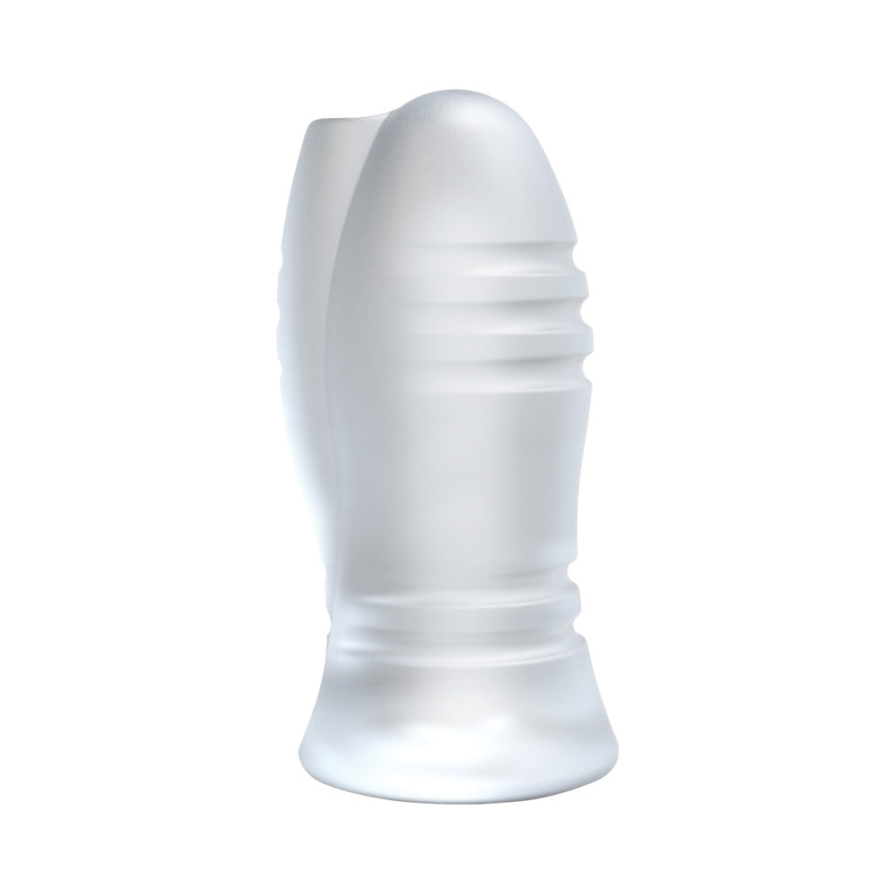 OptiMale Vibrating Stroker - Massage Beads Frost - Fantasies Boutique