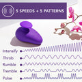 Blush Wellness Palm Sense Rechargeable Silicone Vibrator Purple - Fantasies Boutique