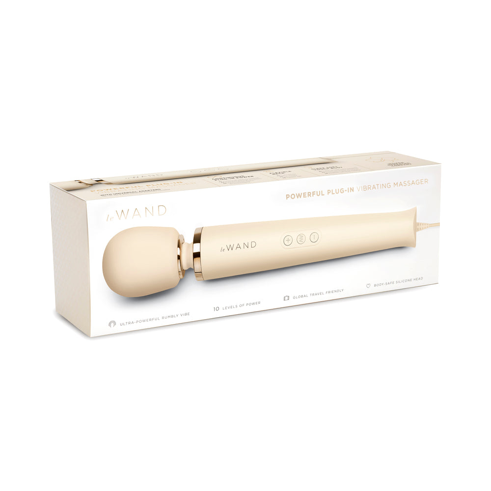 Le Wand Plug-In Vibrating Massager Cream - Fantasies Boutique