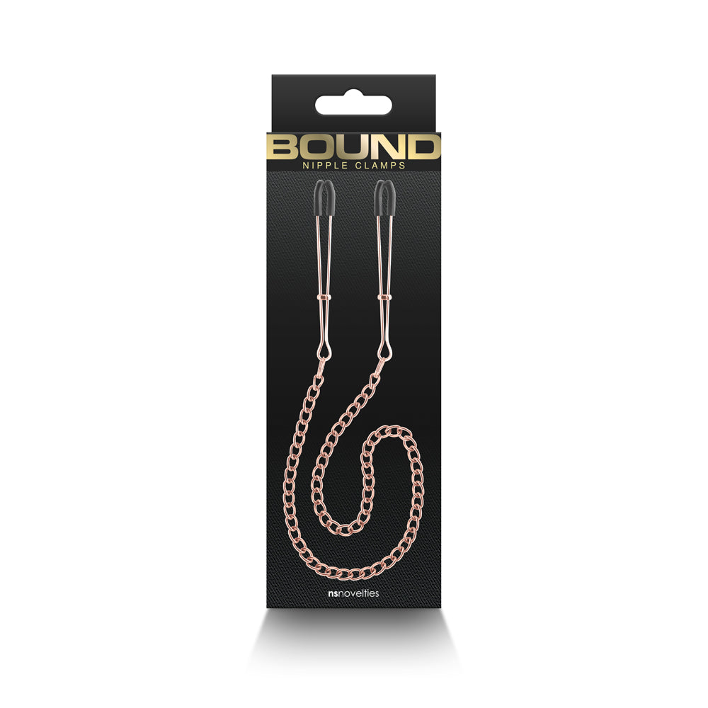 Bound Nipple Clamps DC3 Rose Gold - Fantasies Boutique