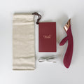Metis Touch Panel Rabbit Vibrator Wine Red - Fantasies Boutique