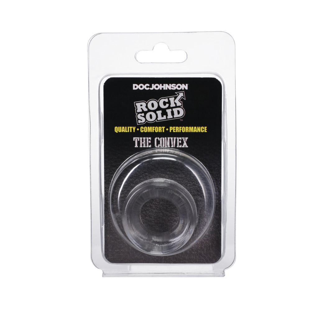 Rock Solid Convex Clear C Ring in a Clamshell - Fantasies Boutique