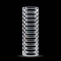 RIZE! Ribz Glow in the Dark Self-Lubricating Stroker Clear - Fantasies Boutique