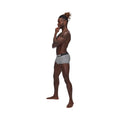 Male Power Sexagon Mini Short Gray M