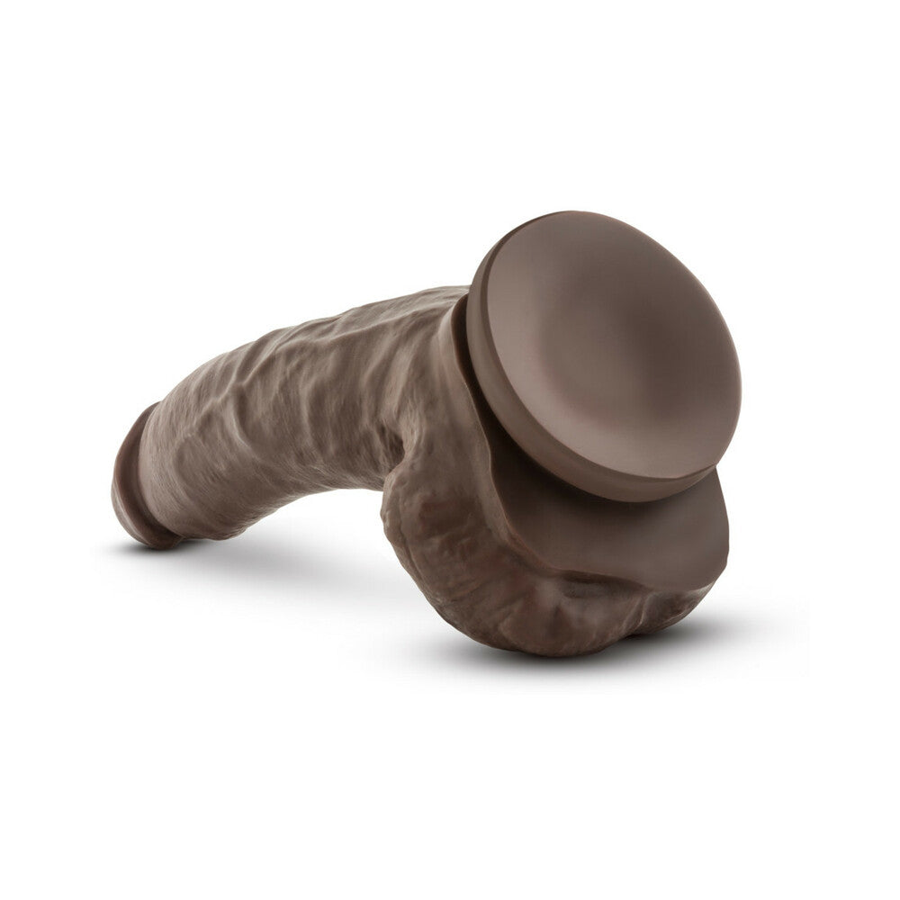 Dr. Skin Mr. Mayor Realistic 9 in. Dildo with Balls Brown - Fantasies Boutique