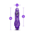 Naturally Yours Fantasy Vibe Realistic 8.5 in. Vibrating Dildo Purple - Fantasies Boutique