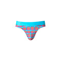 Male Power So Cumfy Gingham Thong Turquoise S/M