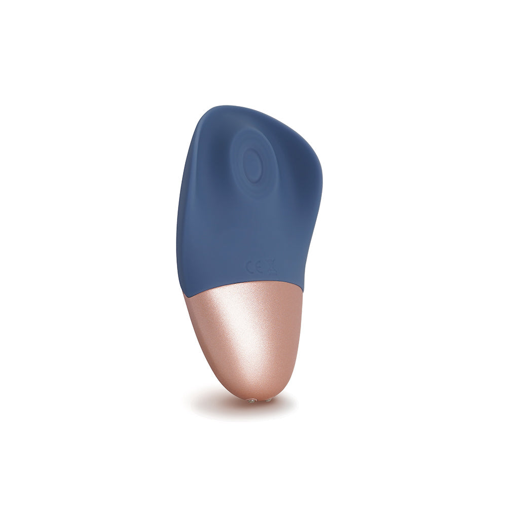 Deia The Arouser Pulsating External Stimulator Silicone Blue - Fantasies Boutique
