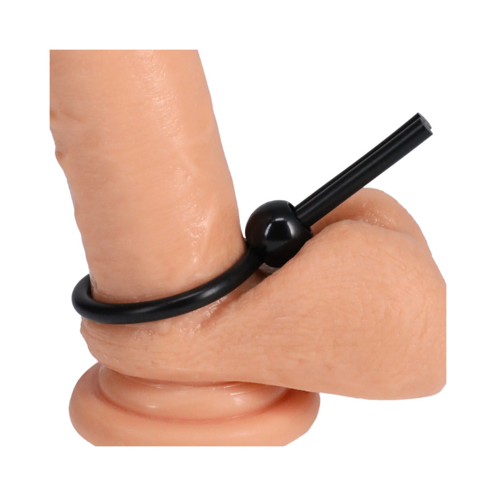 Rock Solid The Lasso/Bolo Single Lock Adjustable Black - Fantasies Boutique