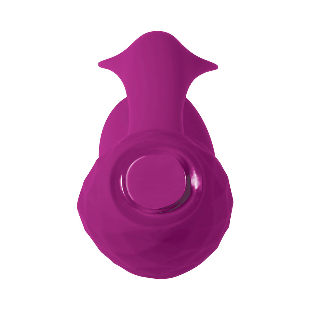 Evolved Glimmer Light-Up Rechargeable Silicone Dual Stimulator Purple - Fantasies Boutique