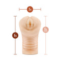 M Elite Soft + Wet Annabella Vagina Stroker with Bullet Vibrator Beige - Fantasies Boutique