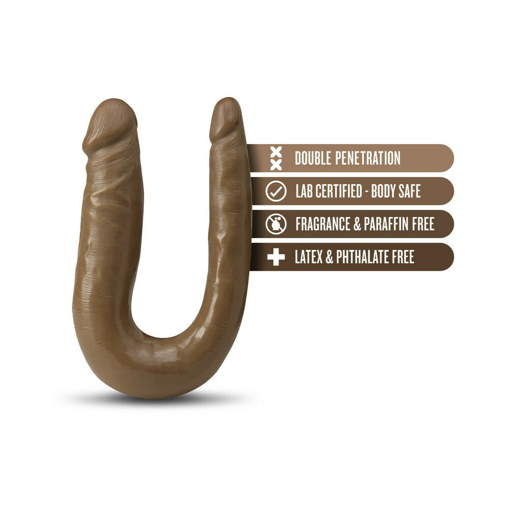 Blush Dr. Skin Mini Double Dong Realistic 12 in. Dual-Ended Dildo Tan - Fantasies Boutique