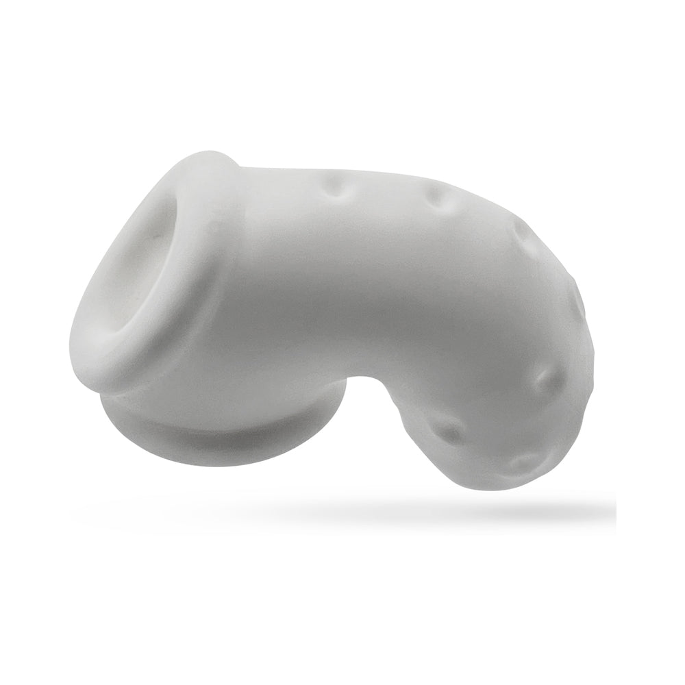 OxBalls Airlock Air-Lite Vented Chastity White Ice