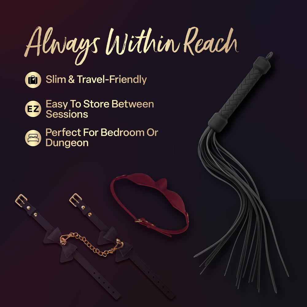 Temptasia Ardor Flogger Black