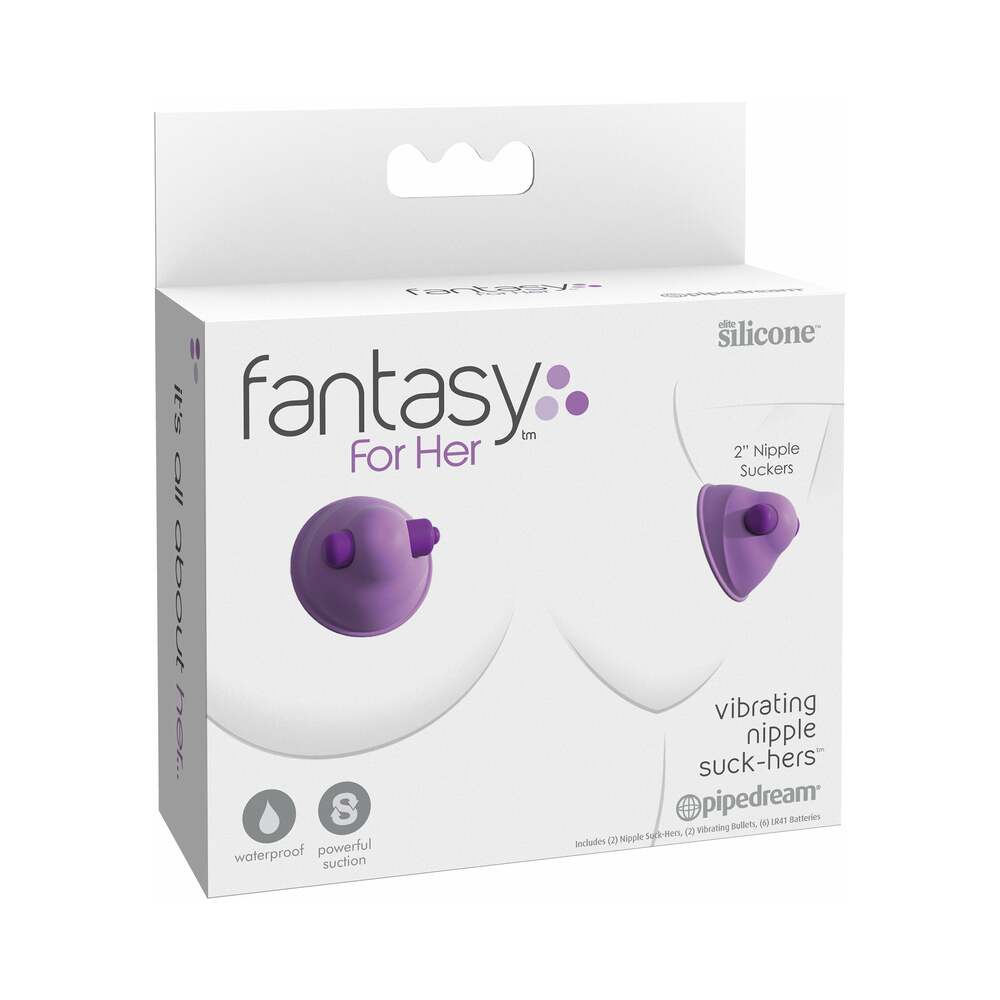 Fantasy For Her Silicone Vibrating Nipple Suck-Hers Purple - Fantasies Boutique