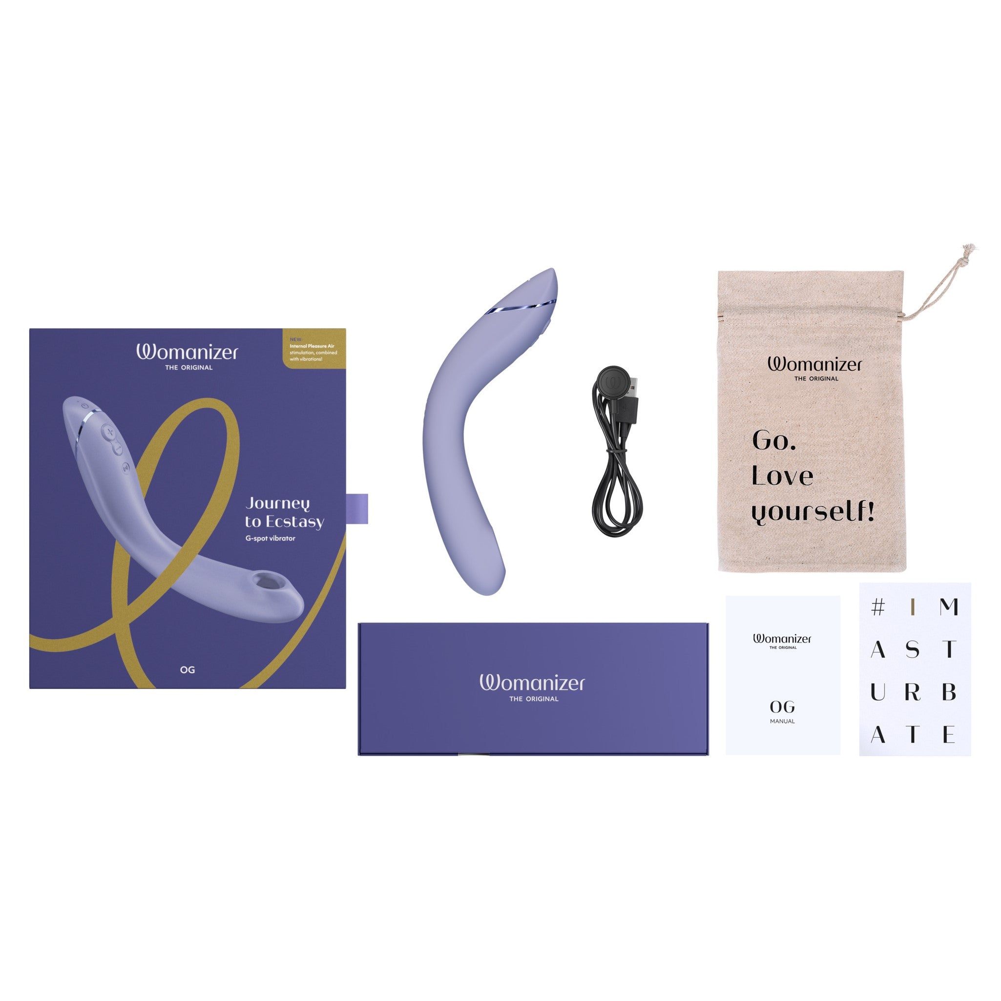 Womanizer OG Rechargeable G-Spot Pleasure Air Stimulator Lilac - Fantasies Boutique