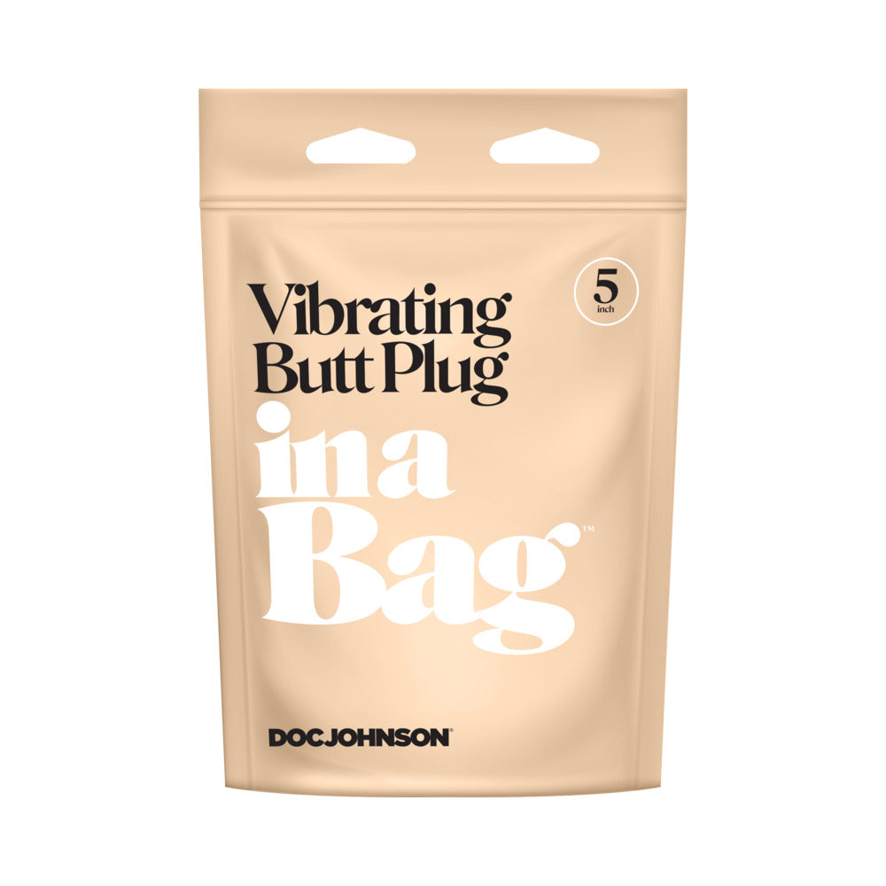In A Bag Vibrating Butt Plug 5 in. Black - Fantasies Boutique