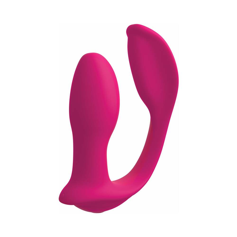 3Some Double Ecstasy Dual Stimulation Silicone Vibrator Red - Fantasies Boutique