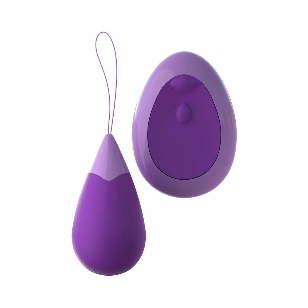 Fantasy For Her Remote Kegel Excite-Her Rechargeable Silicone Trainer Purple - Fantasies Boutique