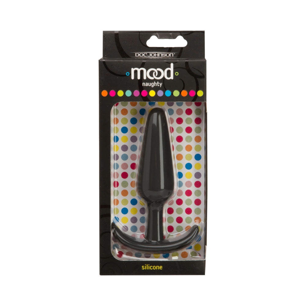 Mood - Naughty - Large Black Silicone Butt Plug - Fantasies Boutique