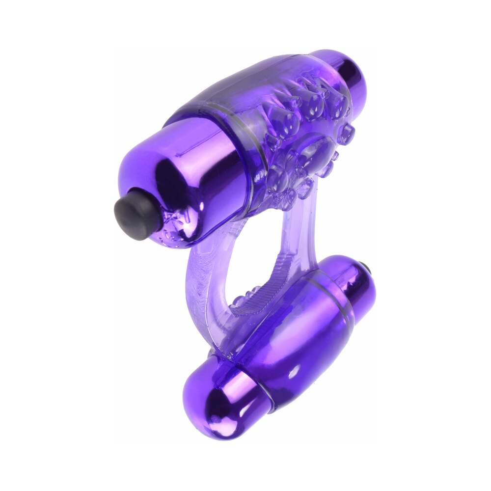 Fantasy C-Ringz Duo-Vibrating Super Ring With Dual Bullets Purple - Fantasies Boutique