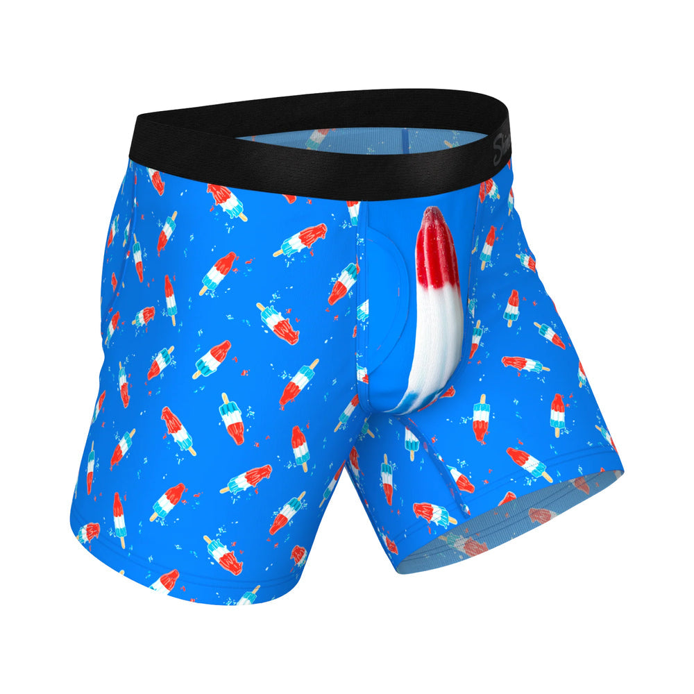 Shinesty The Popsicle Stick Apex USA Ball Hammock Pouch Underwear with Fly 2XL