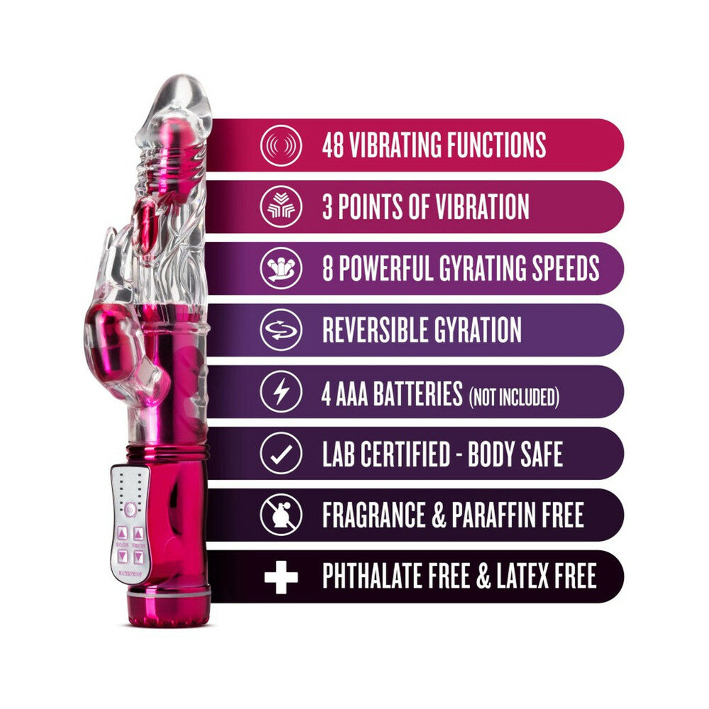 Blush Sexy Things Frisky Rabbit Dual Stimulation Vibrator Pink - Fantasies Boutique