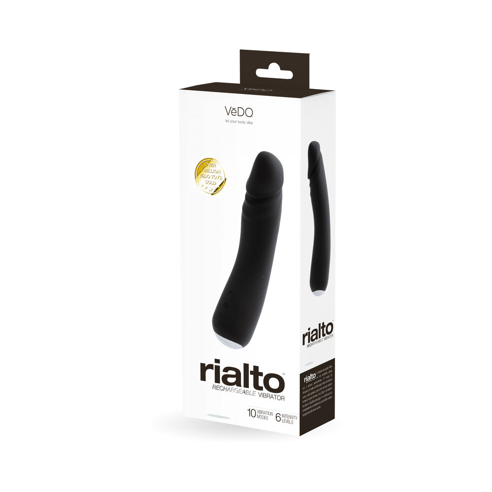 Vedo Rialto Rechargeable Vibe Black Pearl - Fantasies Boutique