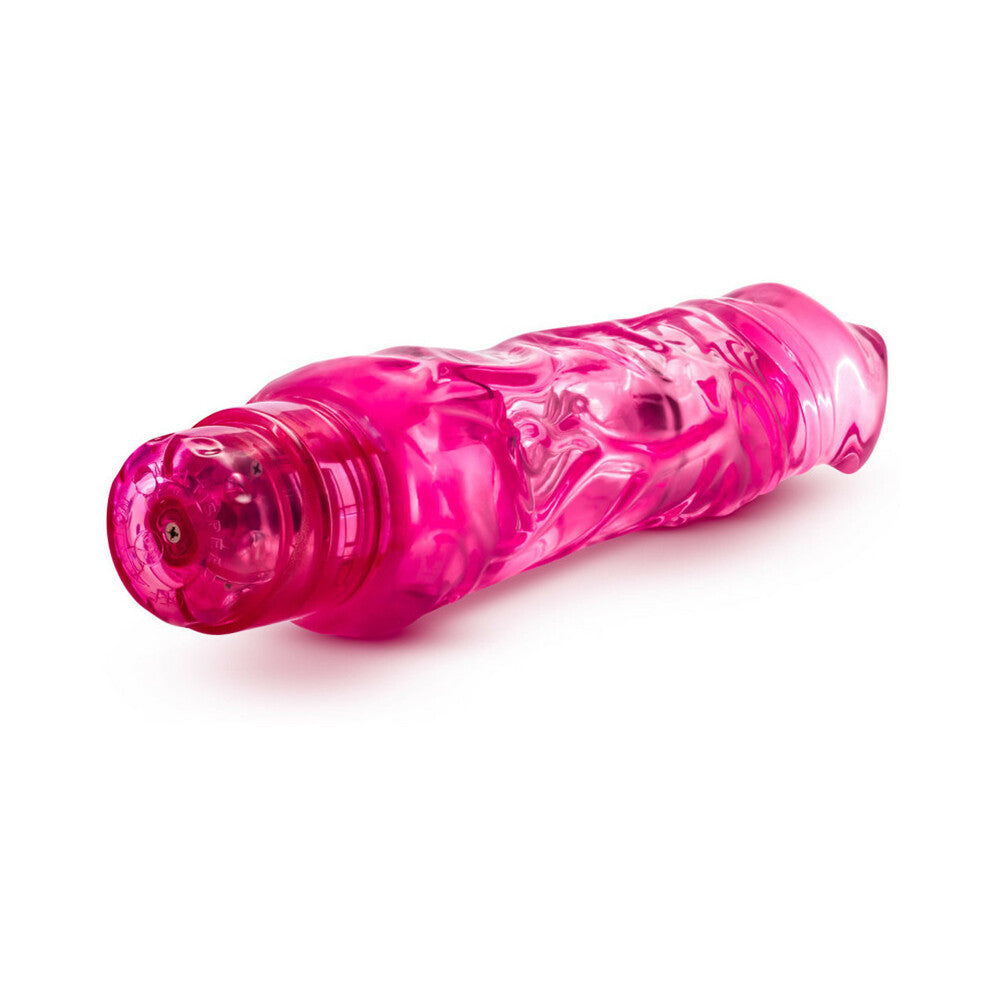 Naturally Yours Wild Ride Realistic 9 in. Vibrating Dildo Pink - Fantasies Boutique