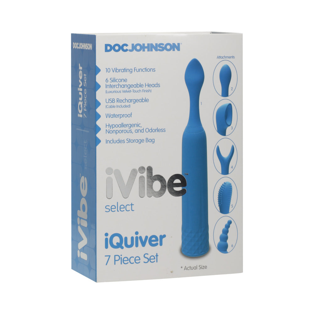 iVibe Select - iQuiver - 7 Piece Set Periwinkle Blue - Fantasies Boutique