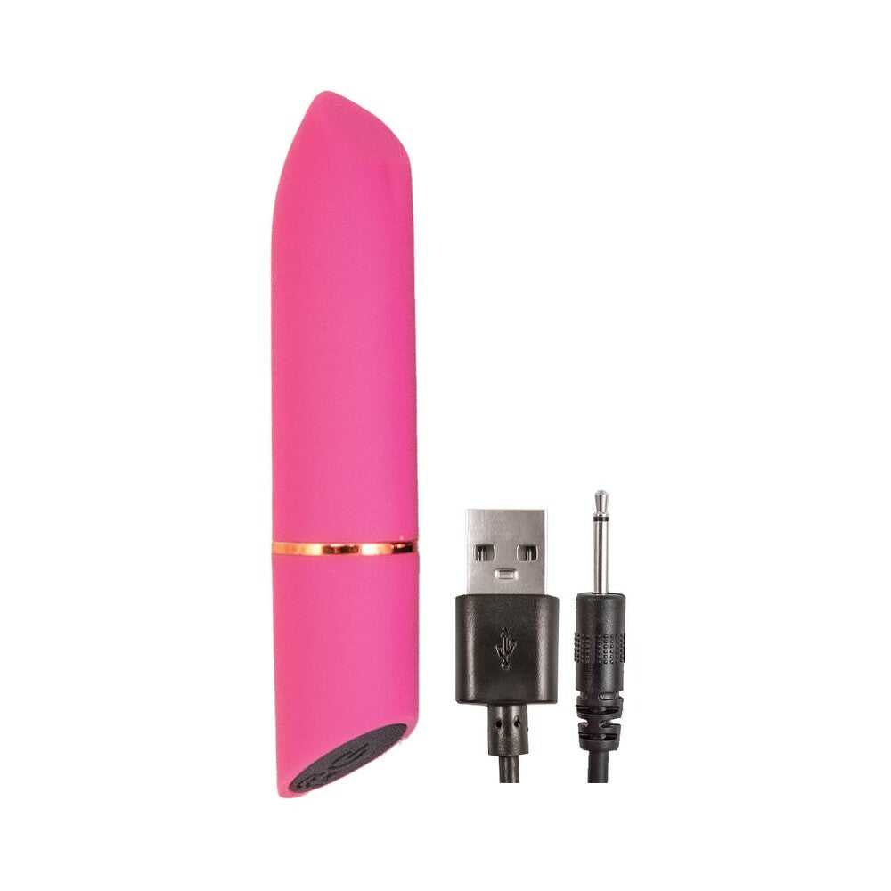 Nasstoys Mystique Rechargeable Silicone Bullet Vibrator Pink - Fantasies Boutique