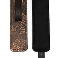 Ankle Restraints Brown PU Floral Print With Faux Fur Lining - Fantasies Boutique