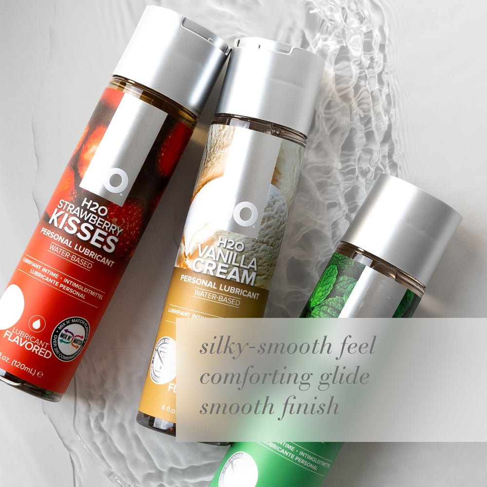 JO H2O Vanilla Cream Flavored Water-Based Lubricant 4 oz. - Fantasies Boutique