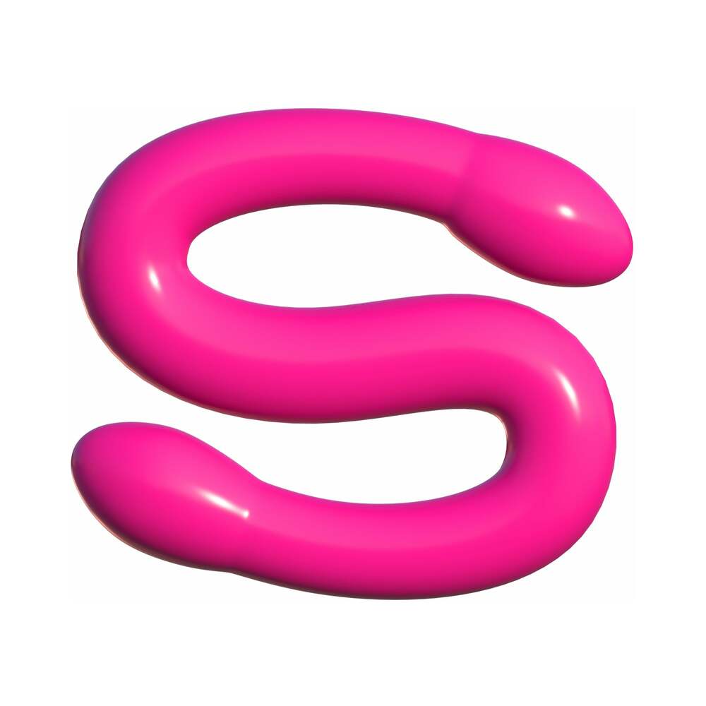 Pipedream Classix Double Whammy 17.25 in. Flexible Dual-Ended Dildo Pink - Fantasies Boutique