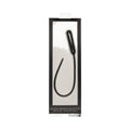 Ouch! Urethral Sounding Extra Long Silicone Vibrating Bullet Plug Black - Fantasies Boutique