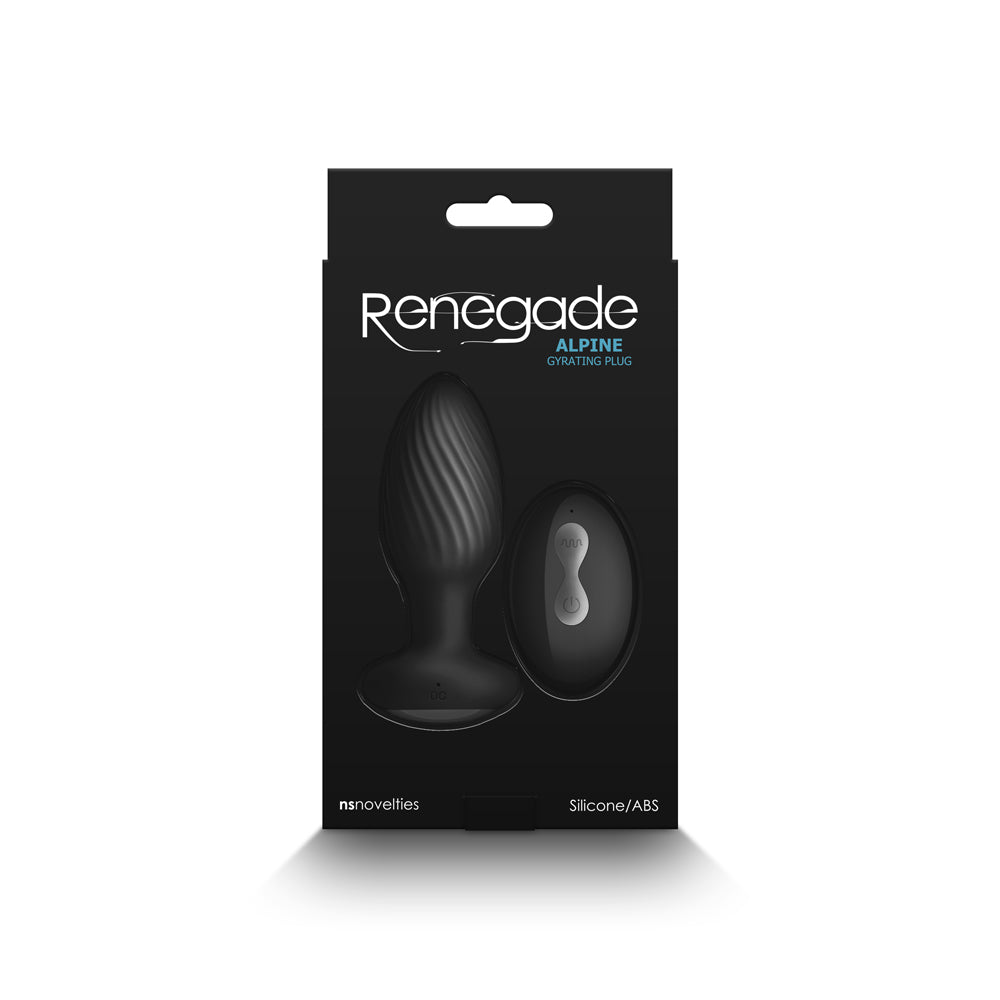 Renegade Alpine Gyrating Plug Black - Fantasies Boutique