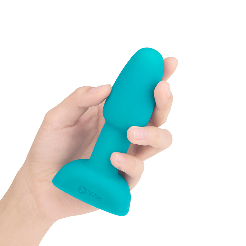 b-Vibe Rimming Petite Rotating and Vibrating Remote Control Plug Teal - Fantasies Boutique