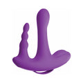 Pipedream 3Some Rock n' Ride Triple Stimulation Silicone Vibrator Purple