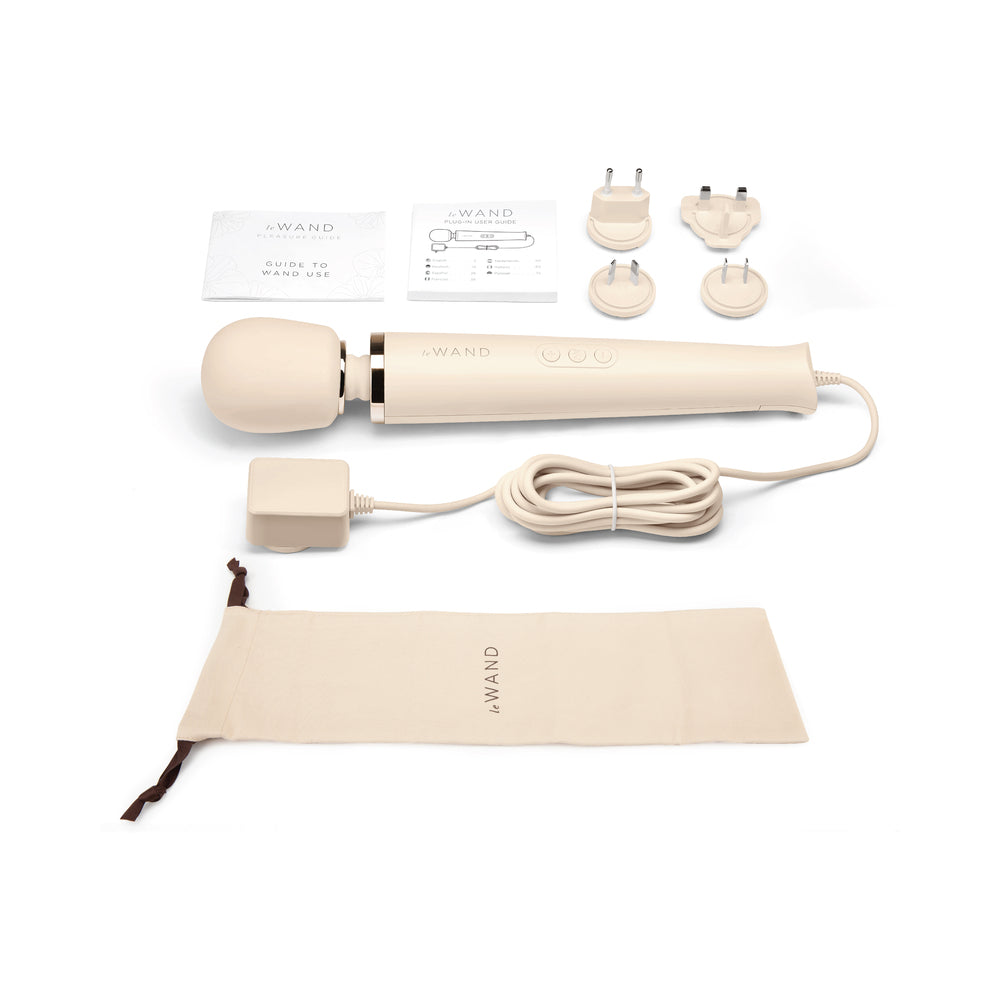 Le Wand Plug-In Vibrating Massager Cream - Fantasies Boutique