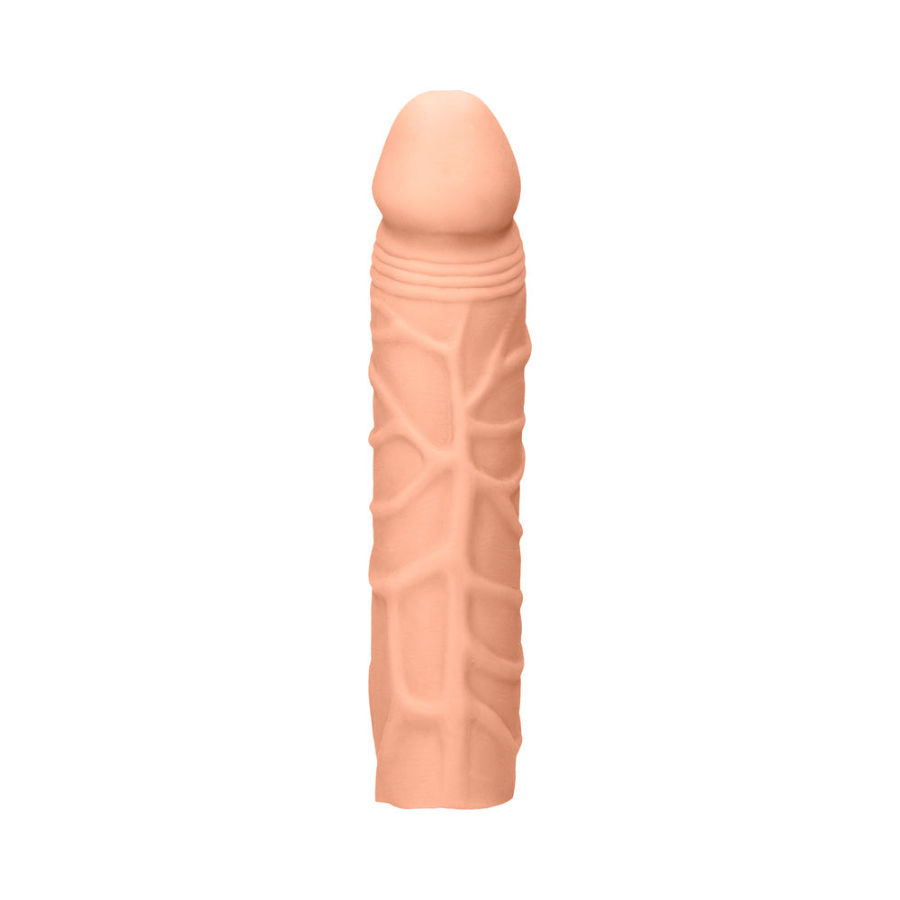 RealRock Realistic Veiny 7 in. Penis Sleeve Extender Beige - Fantasies Boutique